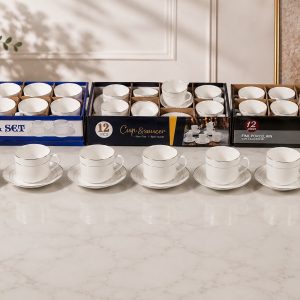 Accueil tasse et soucoupe