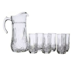 Accueil carafe et verre